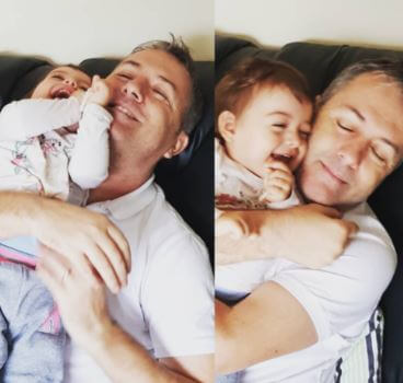 Dragan Skocic with his daughter Ana.